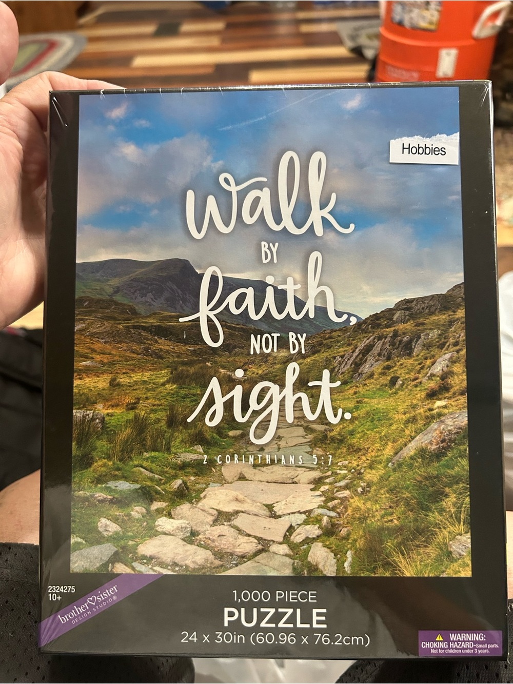 'Walk by Faith' Green Landscape Puzzle - 1,000 Piece